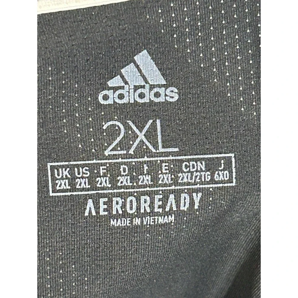 ADIDAS AEROREADY CHEVY CORVETTE XXL 2XL Men Black Polo Stretch Golf Shirt Tennis